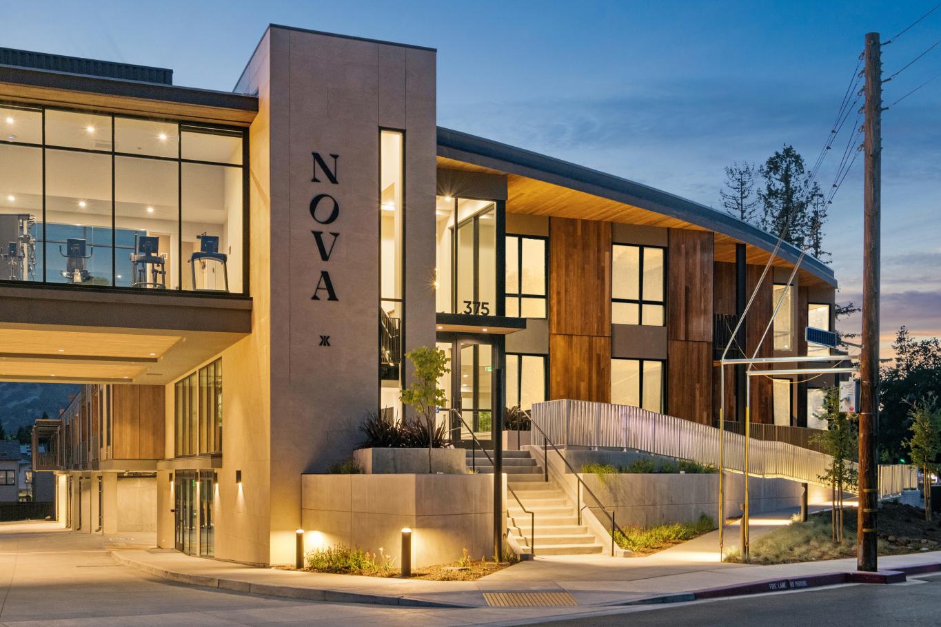 The Nova, rising in the heart of downtown Danville.